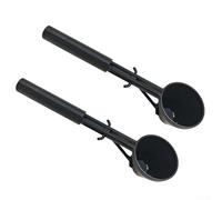 KHIronHive Juego de 2 cucharas medidoras de café con embudo, mecanismo deslizante para dispensación de tierra de precisión, herramienta de vertido con una sola mano para preparar, material ABS