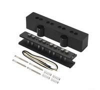 KHIronHive Juego de 4 cuerdas para pastilla de bajo JAZZ, kit de puente de cuello de 92 mm, 95 mm, para bajo eléctrico, piezas de guitarra eléctrica de estilo JB, alambre de tela de cera de alta