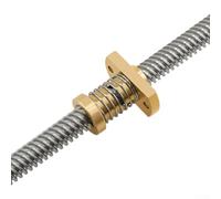 KHIronHive Juego de tuercas con resorte antiretroceso T8 de latón para varilla roscada de 8 mm, para CR10, para Ender 3S, para Ender 3 Pro, para agujeros de montaje M3 de 17,5 mm de espacio