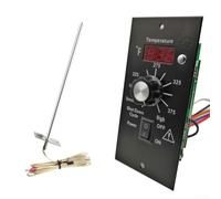 KHIronHive Kit de controlador de termostato digital con pantalla LED para una gestión precisa de la temperatura en parrillas de barbacoa al aire libre, para modelos Traeger, construcción de plástico y
