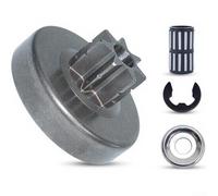 KHIronHive Kit de embrague pasivo para motosierras MS028 028AV, tambor de piñón de metal con rodamiento de agujas, piezas de repuesto resistentes para mantenimiento de reparación, accesorios (A)
