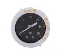 KHIronHive Manómetro 60PSI 1/4 NPT Rosca Caja de Acero Inoxidable Blanco Para Esfera Para Filtro de Piscina Sistemas Neumáticos Hidráulicos Monitoreo Industrial Conexión trasera o lateral (trasera)