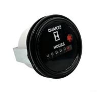 KHIronHive Medidor de horas mecánico 0-99999H para grupos electrógenos Cummins, 52 mm para dial ABS de acero inoxidable tacómetro calibre, a prueba de polvo impermeable industrial motor temporizador