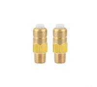 KHIronHive Paquete de 2 válvulas de alivio térmico de latón para lavadora a presión, válvula de seguridad de liberación automática de calor 145F, para Homelite para karcher, 1/4 NPT G1/4 3/8 NPT G3/8