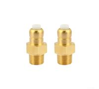 KHIronHive Paquete de 2 válvulas de alivio térmico de latón para lavadora a presión, válvula de seguridad de liberación automática de calor 145F, para Homelite para karcher, 1/4 NPT G1/4 3/8 NPT G3/8