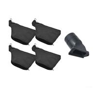 KHIronHive Paquete de 4 bolsas de recogida de polvo para sierra ingletadora modelo 255, para máquina de corte de aluminio 255, soporte de alambre seguro, cierre de cremallera fácil, plástico negro (B)