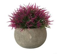 KHIronHive Para mini plantas artificiales para decoración del hogar y la oficina, arbustos topiarios realistas de césped verde falso, simulación compacta de bajo mantenimiento para mesa de manto de