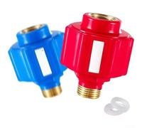 KHIronHive Protector de choque eléctrico para calentador de agua, conector de seguridad antifugas, aislamiento de 12 capas, metal y ABS, salida grande, ajuste general para fontanería de baño, 69 x 2