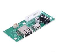 KHIronHive Puerto de carga USB de altavoz de repuesto para JBL Charge 3, conector de placa de alimentación de audio de metal con interfaz jack compatible con GG y para modelos Tl portátil, verde, 66 x