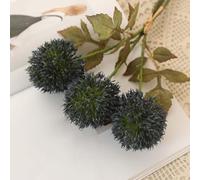 KHIronHive Ramo de diente de león artificial: flores de imitación de plástico vibrantes para el hogar, oficina, decoración de bodas y centros de mesa de eventos, arreglo floral de larga duración (azul