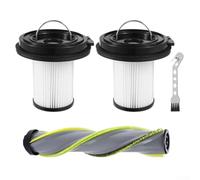 KHIronHive Repuesto para rodillo de cepillo con 2 filtros HEPA para Bissell para Cleanview XR 200W/Pet 300W/para Powerlifter Turbo Cordless 3789U 3789X 3797 Kit de rodillo sin enredos