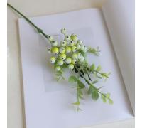 KHIronHive Tallos de flores artificiales de bayas resistentes a los rayos UV, decoración sintética para bodas, fiestas, centros de mesa del hogar, ramos florales, vibrantes, flexibles, fáciles de