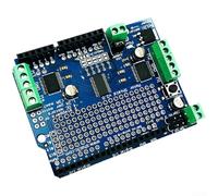 KHIronHive TB6612 Motor Shield para Arduino con interfaz I2C, módulo de controlador paso a paso de CC de doble canal, corriente máxima continua de 1.2 A 3 A, diseño apilable para proyectos de robótica