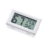 KHIronHive Termo-higrómetro digital, medidor preciso de temperatura y humedad, pantalla LCD transparente, monitor portátil para interiores, compacto, 48 x 28,6 x 15,2 mm, fácil instalación, amplio