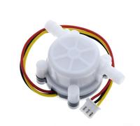 KHIronHive YF-S401 Medidor de interruptor de sensor de flujo de agua con efecto Hall, tasa de 0.3-6 L/min para purificador de calentador de agua de máquina de café, CC 5V-18V, cuerpo de válvula de