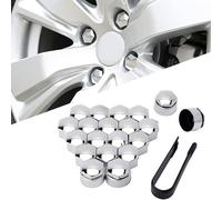 KHIRY 20 Piezas Tapones para Tornillos de Rueda para BMW X5 2018+ [G05], Tuerca Rueda Coche Hub Tapas Antirrobo, Tapas de Tornillos Prueba de Polvo,A/Silver- B/19mm