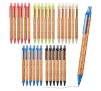 KHIRY 30 Piezas de bolígrafo Personalizado Madera, boligrafos Personalizados Bambu, boligrafo Personalizado Madera para bolígrafos de Regalo adecuados para el día a día en la Oficina y en casa