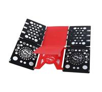 KHIRY Doblador de Ropa Plegable de Plástico, Tabla para Doblar Prendas, Placa de Ayuda, Plegar Camisetas, Jerséis(Negro)