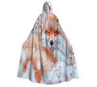 Khkbnb The Fox in the Dream - Capa con capucha para adultos, disfraz de Halloween, perfecto para cosplay de bruja, fiestas de terror de Halloween
