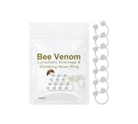 KHKINDPRO Anillo de nariz de drenaje linfático de veneno de abeja, anillo de nariz adelgazante de veneno de abeja, Acrílico, No es una piedra preciosa