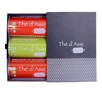 Khla - Set de 3 Tés box Desayuno - Earl Grey, Chun Mee & Breakfast OP