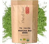 Khla - Té Matcha Ecológico en Polvo 200 g - Grado Premium - Té Verde - Ideal Latte y Repostería - Suave y Vegetal -Matcha Japonés Asiático de Hierbas - Frío o Caliente