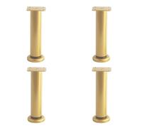 KHLMSRXJ 4 Patas Ajustables para Muebles, Patas de Metal para sofá, Patas de Soporte Redondas de Metal, Patas de Cama Ajustables de Metal, Patas de Repuesto para sofá, Mesa, Silla, Escritor