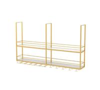 KHLMSRXJ Botelleros Colgantes para el hogar, Botellero Moderno para Techo de Bar, Botellero Flotante para Restaurante Comercial, Estante de Almacenamiento para exhibición de Botellas de Vin