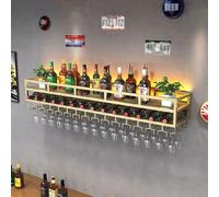 KHLMSRXJ Botelleros de Pared industriales para Botellas de Vino, botellero Colgante de Pared para Vino, botellero de Pared para Restaurante Comercial, Soporte Moderno para Copas de Vino de