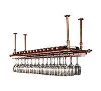 KHLMSRXJ Botelleros de Techo, portacopas Colgante, portabotellas Vintage, Estante rústico de Pared, Soporte para Copas, Altura Ajustable (tamaño: 100 cm)