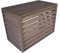 KHLMSRXJ Cubierta de Aire Acondicionado minisplit para Unidades Exteriores, a Prueba de Polvo e Impermeable, Cubierta de Aluminio para Aire Acondicionado y Bomba de Calor, Cerca para Oculta