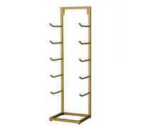 KHLMSRXJ Estante para Esterilla de Yoga de 5 Niveles Against The Wall, Independiente, Moderno Organizador de Almacenamiento Multiusos de Metal para Rodillos de Espuma o colchonetas de ejerc