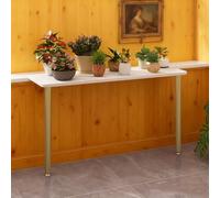 KHLMSRXJ Estante para Plantas de alféizar de Ventana con Pata Ajustable, Extensor de repisa de Ventana de Cocina, Tabla de extensión de Percha para Gatos para Tomar el Sol (Dorado, 85x40cm