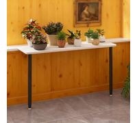 KHLMSRXJ Estante para Plantas de alféizar de Ventana con Pata Ajustable, Extensor de repisa de Ventana de Cocina, Tabla de extensión de Percha para Gatos para Tomar el Sol (Negro, 70x30cm (