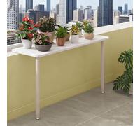 KHLMSRXJ Estante para Plantas de alféizar de Ventana con Pata Ajustable, Extensor de repisa de Ventana de Cocina, Tabla de extensión de Percha para Gatos para Tomar el Sol (Beige, 105 x 40
