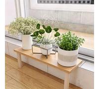 KHLMSRXJ Extensor de alféizar de Ventana, Extensor de encimera para Plantas, Estante de alféizar sin Taladro, Apto para Banco de Trabajo/Sala de Estar/balcón, Tabla de extensión de encimera