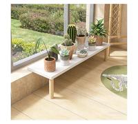 KHLMSRXJ Extensor de repisa de Ventana para Plantas Grandes, Tabla de extensión de alféizar de Ventana de Madera con Patas, Panel de extensión de encimera Blanco (89 x 20 cm / 35,0 x 7,9 PU