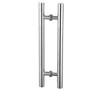 KHLMSRXJ Manilla Tubular Redonda de Acero Inoxidable Cepillado para Puertas de Cristal de Oficina/Puertas correderas de Madera Tipo Granero (8 tamaños, 500 × 300 × 38 mm)