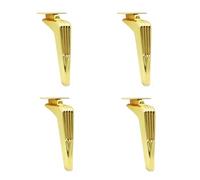 KHLMSRXJ Piezas de Patas de Muebles de Metal de Repuesto, Patas de Soporte para gabinete, Mesa de café, gabinete de TV, gabinete de baño, Accesorios de Hardware Dorados de 5,9 Pulgadas