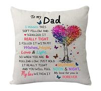 KHLOY Funda de almohada de regalo para mi papá, divertida funda de almohada para el día del padre, papá, papá, para cumpleaños, Navidad, Acción de Gracias, regalo de hija, hijo, decoración del hogar, 18 x 18 pulgadas