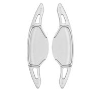 KHOFVSXWD Compatible con Nissan para Altima para Platinum Sr Sl para volante de coche, extensor de paleta de cambio, calcomanía para volante de volante (plata)