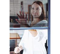 Khome Teleskop-Mosquitera Plisada, Caucho, Blanco, Individuell 82 x 90cm bis 130 x 160 cm