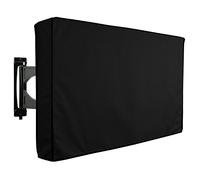 KHOMO GEAR Protector TV Exterior Universal para Televisor de 60" - 65" LCD, LED, ó Plasma, Resistente al Agua, Protector de Pantalla, Compatible con Soportes de Mesa y Pared - Negro 60