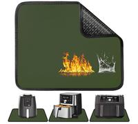 Khongoo Alfombrilla resistente al calor para freidora de aire, 30 x 45 x 0,15 cm, alfombrilla térmica para proteger la encimera, accesorios de freidora de aire compatibles con Ninja, Cosori, Tefal