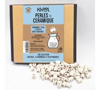 KHOOL | 100 +1 Perlas de cerámica EM* naturales | Filtro agua grifo y jarra filtradora de agua | Mejora el sabor | Antical natural | Usable en lavadora o lavavajillas | 10 mm