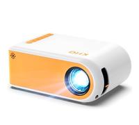 KHQ Mini proyector actualizado, proyector portátil compatible con HD 1080P, proyector de películas para cine en casa en interiores y exteriores, compatible con dispositivos Android iOS, Windows,