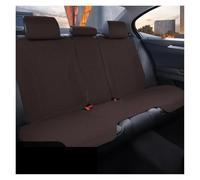 Khqdnh Funda Asiento Coche Funda Universal Asiento Coche Todas Las Estaciones Ante Perforado Transpirable Cojines Protectores Antideslizantes Cojín Asiento Coche(Brown Rear Seats Set)