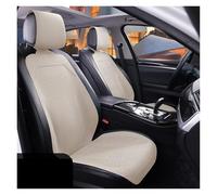Khqdnh Funda Asiento Coche Funda Universal Asiento Coche Todas Las Estaciones Ante Perforado Transpirable Cojines Protectores Antideslizantes Cojín Asiento Coche(2pc Beige Seats)