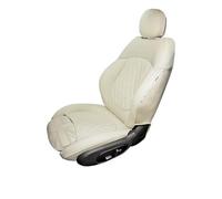 Khqdnh Funda Asiento Coche para Mini para Cooper R56 R55 F54 para Clubman R50 R53 para Hatchback 2023 2022 Fundas Asiento Coche Delanteras Y Traseras Cojín Asiento Coche(Beige,R*57)