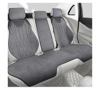 Khqdnh Funda Asiento Coche Protección Asientos Coche Funda Universal Asiento Transpirable Todas Las Estaciones Fundas Perforadas Gamuza Látex Automóvil Cojín Asiento Coche(Grey Rear Seats)
